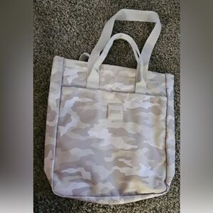 NWOT Victoria's Secret PINK Convertible LIGHT GREY‎ CAMO BACKPACK TOTE BAG